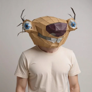 SID ICE AGE PAPERCRAFT DIY MASK LOWPOLY