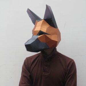 PASTOR ALEMAN PAPERCRAFT MASK DIY