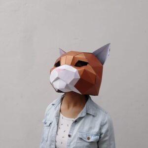 GATO PAPERCRAFT MASK TEMPLATE