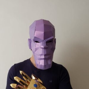 THANOS PAPERCRAFT MASK DIY
