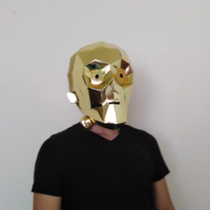 C3PO STAR WARS PAPERCRAFT MASK