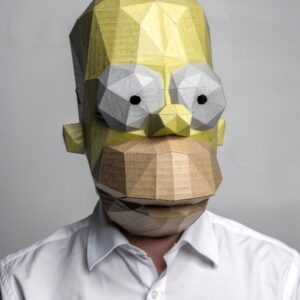 HOMERO SIMPSON MASK - HOMER SIMPSON PAPERCRAFT DIY