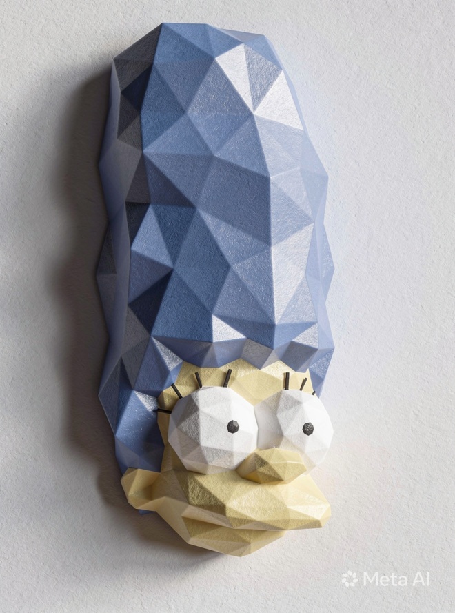 MARGE SIMPSON - PAPERCRAFT - HALLOWEEN MASK - Imagen 3