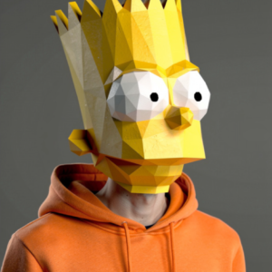 BART SIMPSON PAPERCRAFT MASK DIY