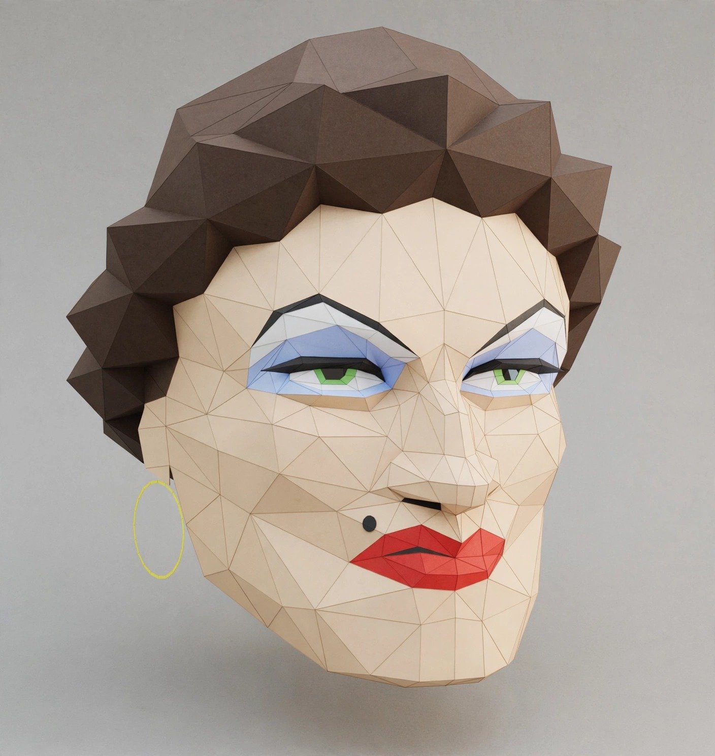 Doris Shrek Mask Template – Ugly Stepsister 3D Papercraft Mask – Printable Costume PDF – Shrek Inspired Cosplay - Imagen 2